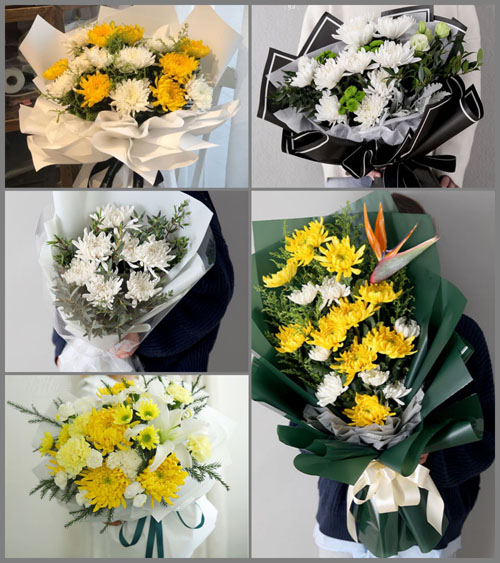 浙江省绍兴上虞区章镇镇白事花束代送